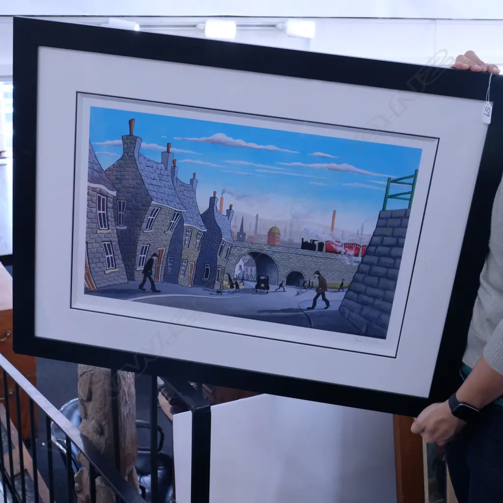 JOHN WILSON GICLEE PRINT UNDERNEATH THE ARCHES ED.195 2006 - FRAME H. 680MM W. 900MM Image 1++