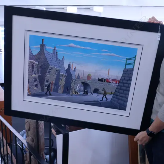 JOHN WILSON GICLEE PRINT UNDERNEATH THE ARCHES ED.195 2006 - FRAME H. 680MM W. 900MM