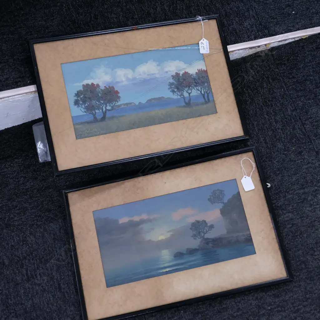 MCLAY OIL ON CARD COASTAL SCENE COROMANDEL AREA ? Image 1++