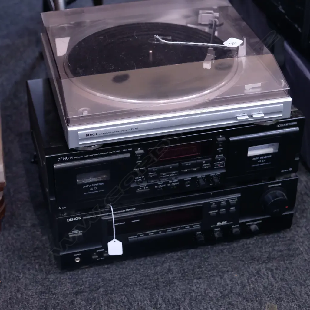 DENON STERIO SYSTEM DRA-275R; TAPEPLAYER, TURN TABLE Image 1++