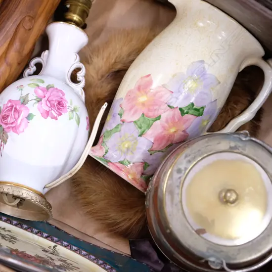 LOT LAMPBASE/SCAP ALBUM/BARRELL/RADFORD JUG ETC