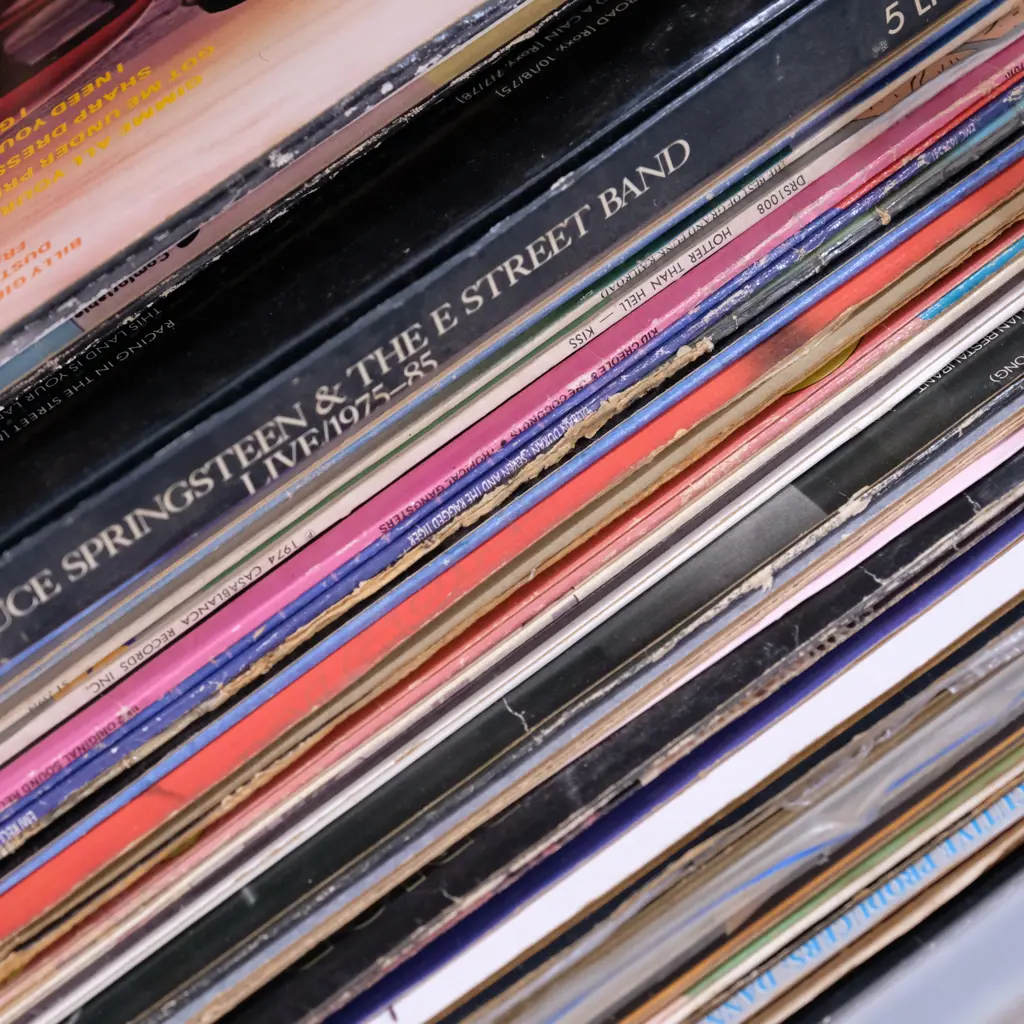 BOX LPS INCL. EAGLES / SPRINGSTEEN / HENDRIX ETC Image 1++