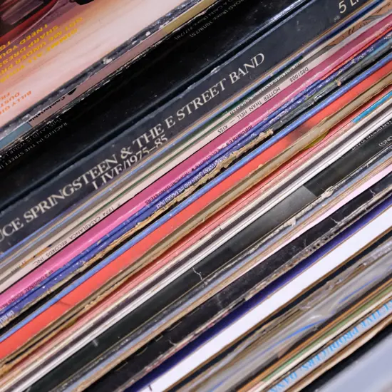 BOX LPS INCL. EAGLES / SPRINGSTEEN / HENDRIX ETC