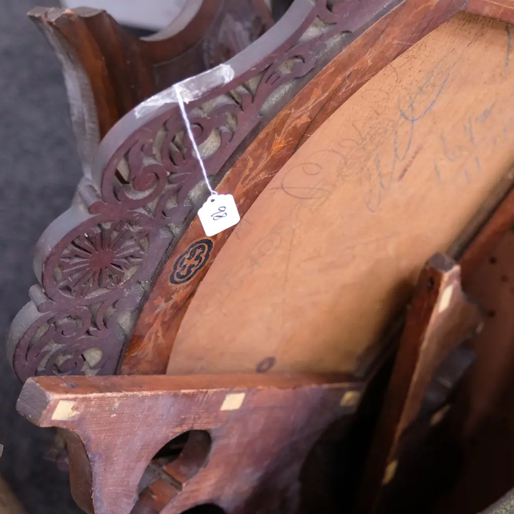 CARVED BACKBOARD + EDWARDIAN MIRROR FRAME Image 1++