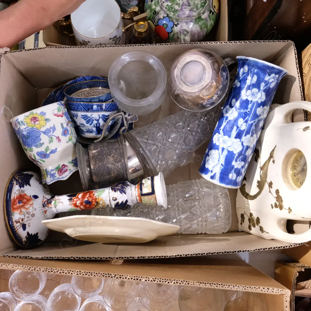 LOT ASST CHINA/MASONS/CRYSTAL ETC Image 1++