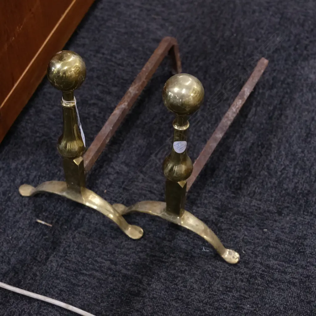 PR BRASS FIRE DOGS Image 1++