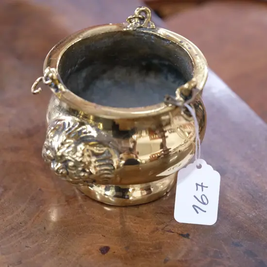 SMALL BRASS INCENSE BURNER