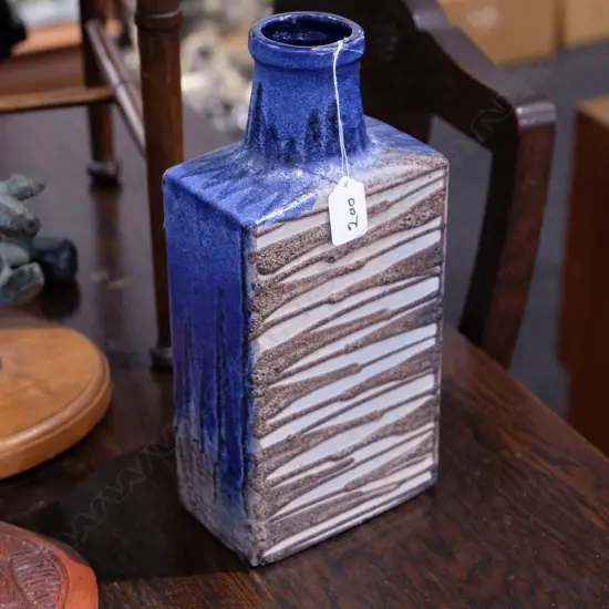 1930s STYLISH POTTERY VASE 310 X 140MM