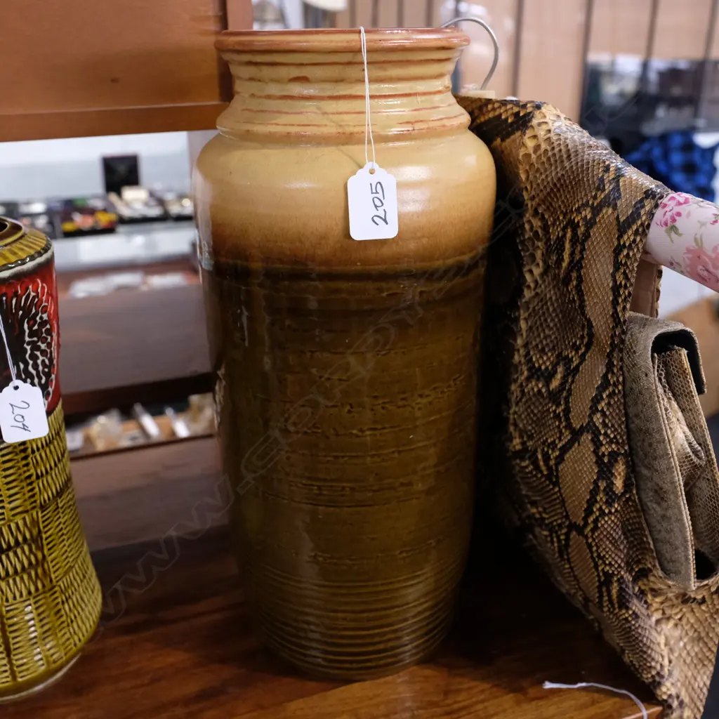 GERMAN 'BAY' FLOOR VASE 400 X 170MM Image 1++