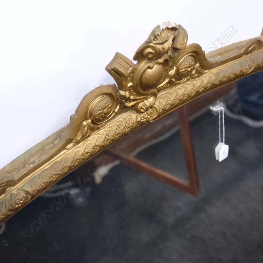 VICTORIAN OVERMANTLE MIRROR H. 980MM W. 1300MM Image 1++