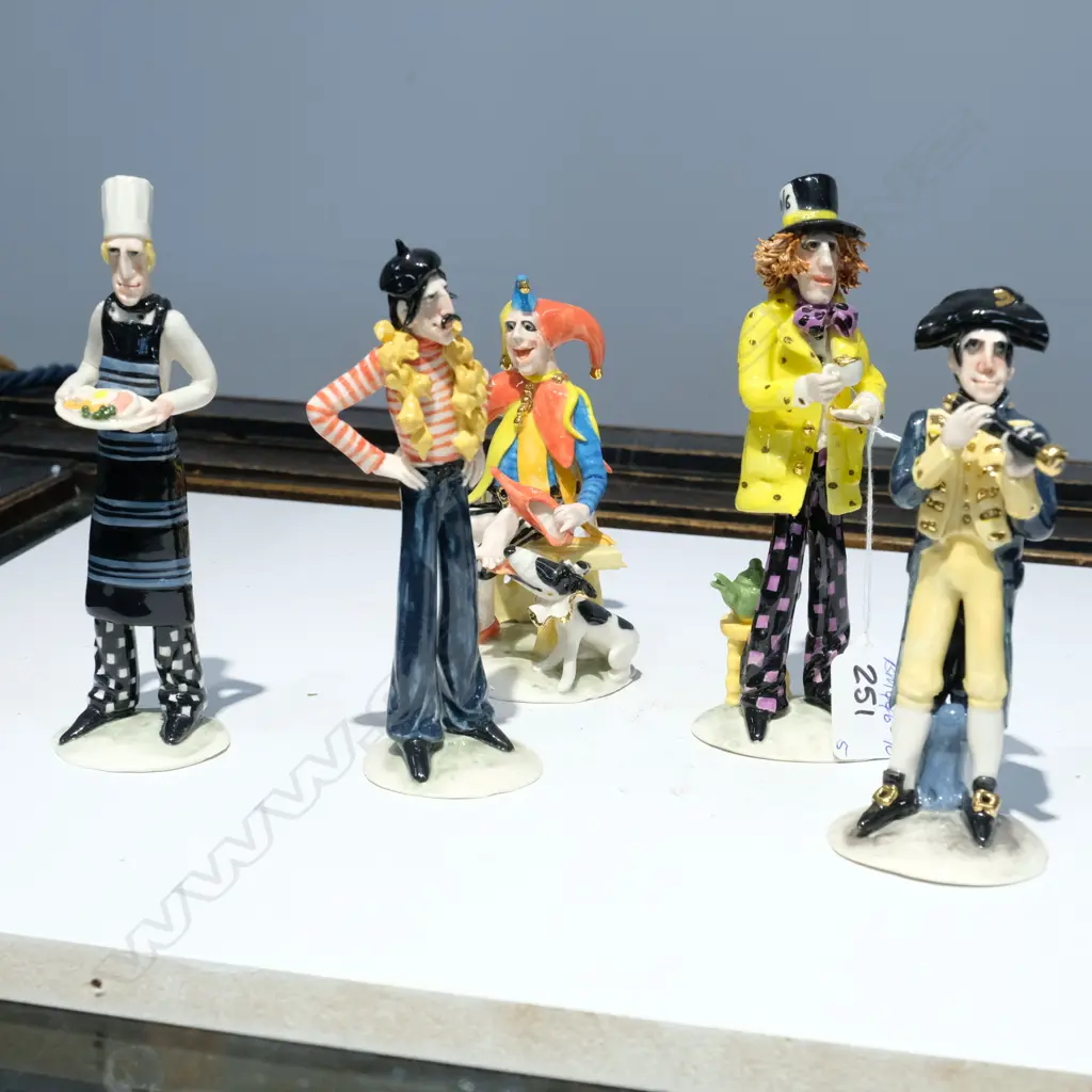 5 KAREN KENNEDY NZ PORCELAIN CHARACTERFUL FIGURES Image 1++