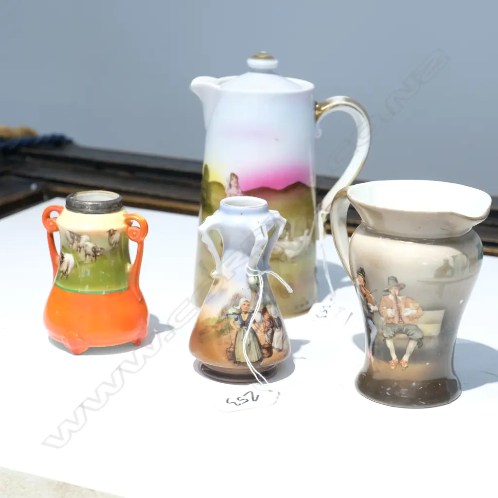 2 ROYAL BAUREUTH VASES+ 2 JUGS H 170 MM Image 1++