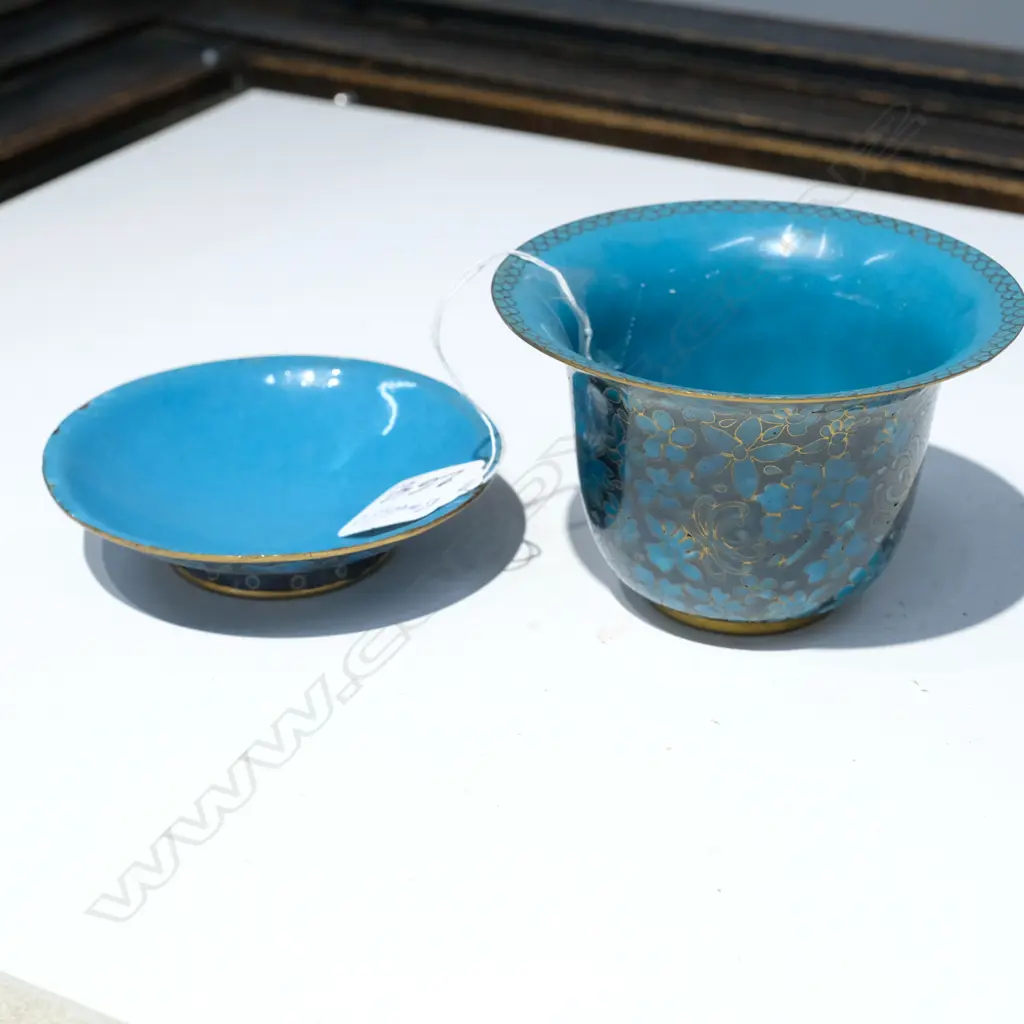 CLOISONNE BOWL AND COVER H. 80MM Image 1++