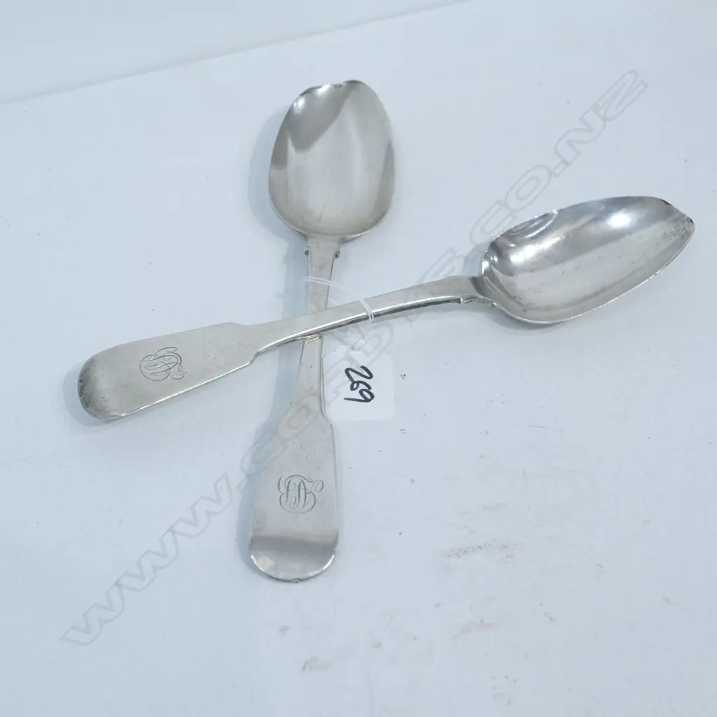 PR GEO.IV IRISH SILVER TABLE SPOONS 170GMS Image 1++