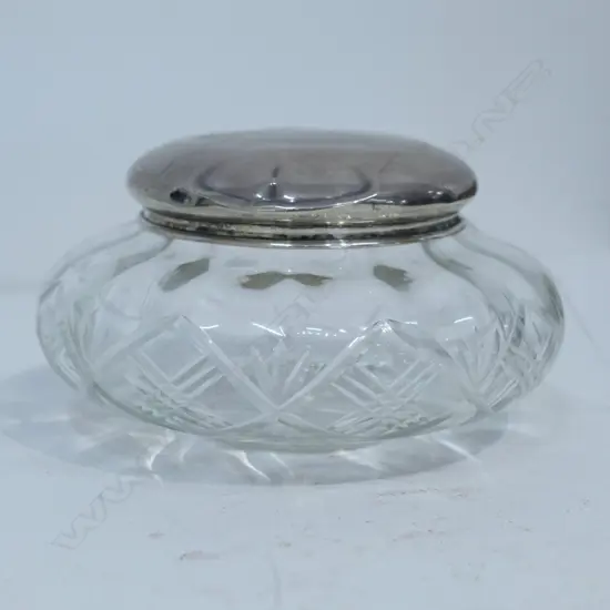 LARGE S/S LIDDED JAR, DIA. 140MM