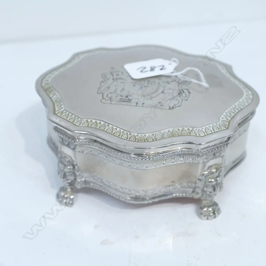 SILVER PLATE JEWEL BOX Image 1++