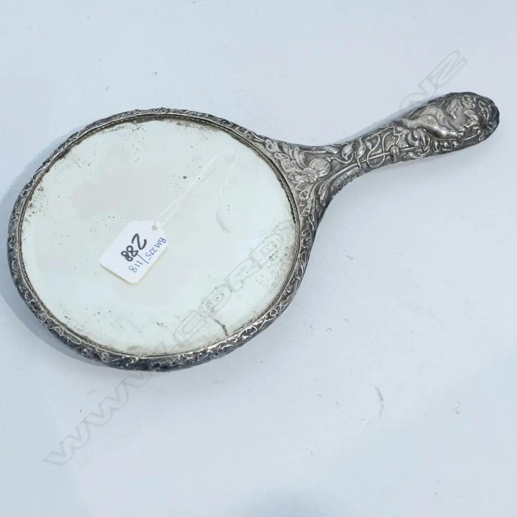 S/S HAND MIRROR H. 280MM SOME WEAR Image 1++