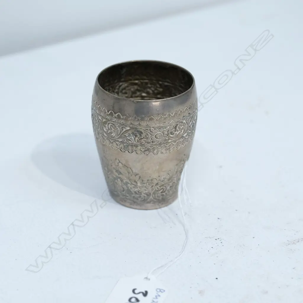 RUSSIAN 900. SIL STANDARD SHOT GLASS. 78GMS H. 65MM Image 1++