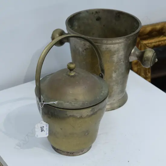 OLD SILVER PLATE HEAVY CHAMPAGNE & ICEBUCKETS