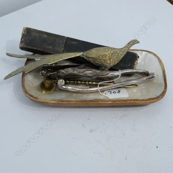 ELEPHANT KNOCKER BIRD RAZOR DANISH CANDLESTICK ETC