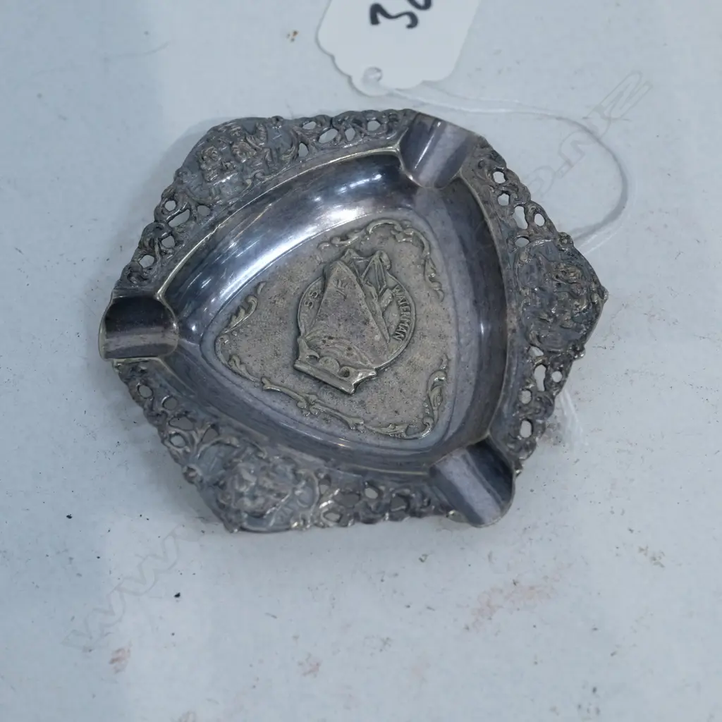 S/S SHIPPING SS WATERMAN ASHTRAY W. 80MM Image 1++