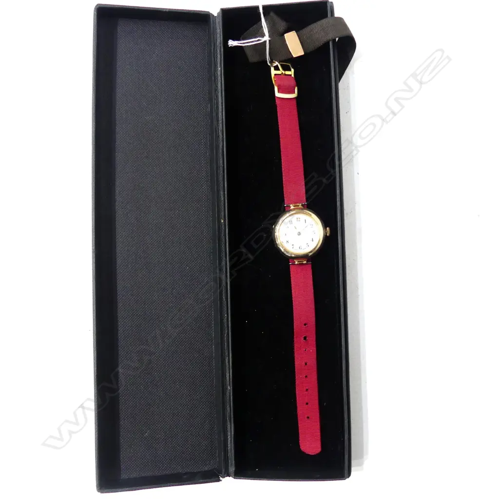 LADIES C1920'S 9CT ROSE GOLD WRIST WATCH WORKING Image 1++