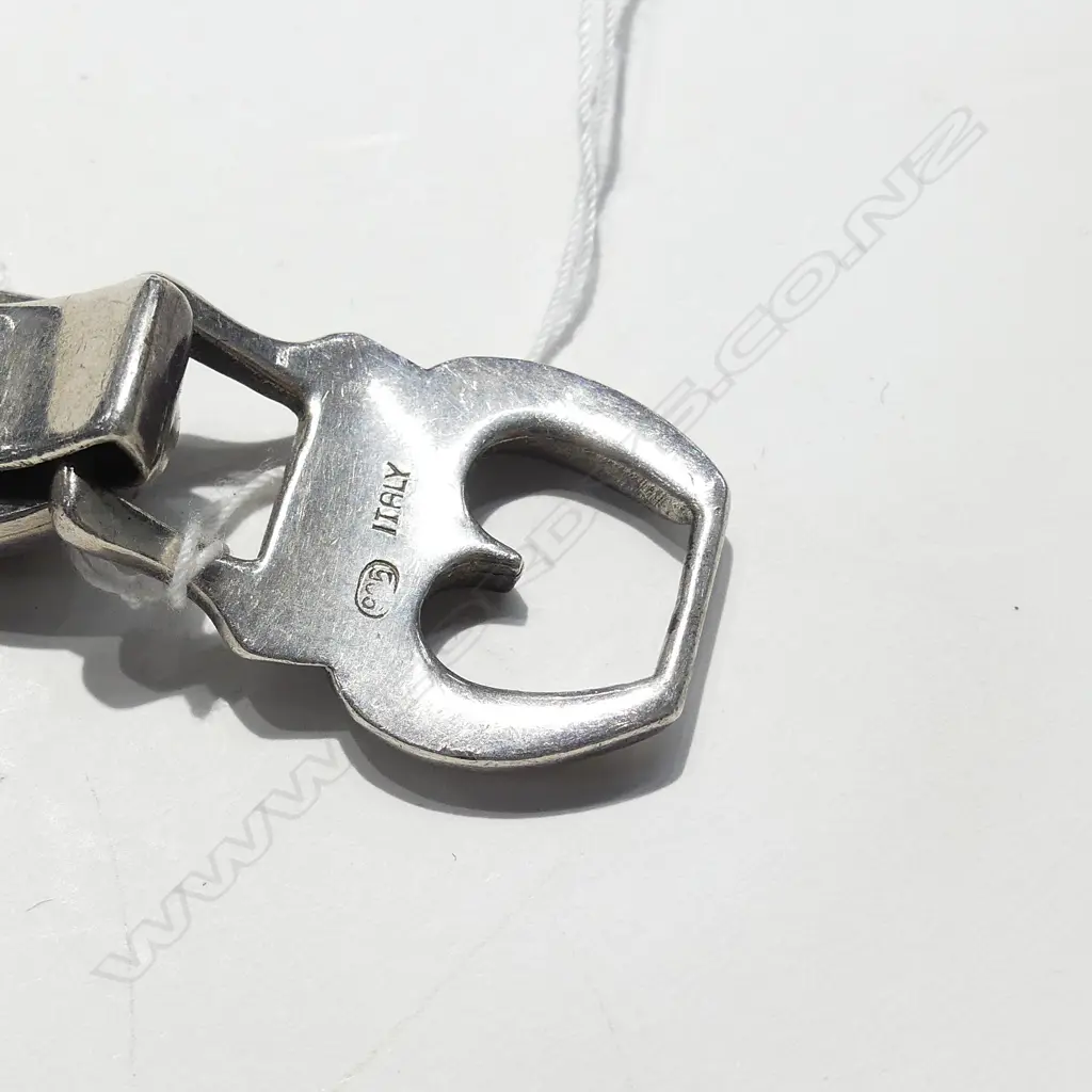 STYLISH ITALIAN RETRO SILVER & TORTOISESHELL BRACELET  Image 1++