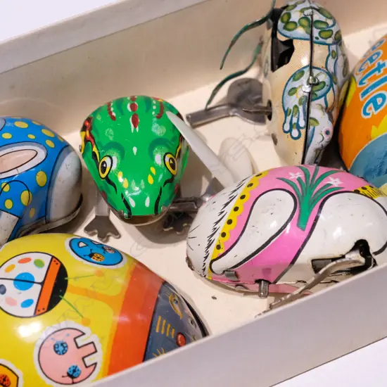 6 C/WORK TINPLATE JAPANESE TOYS