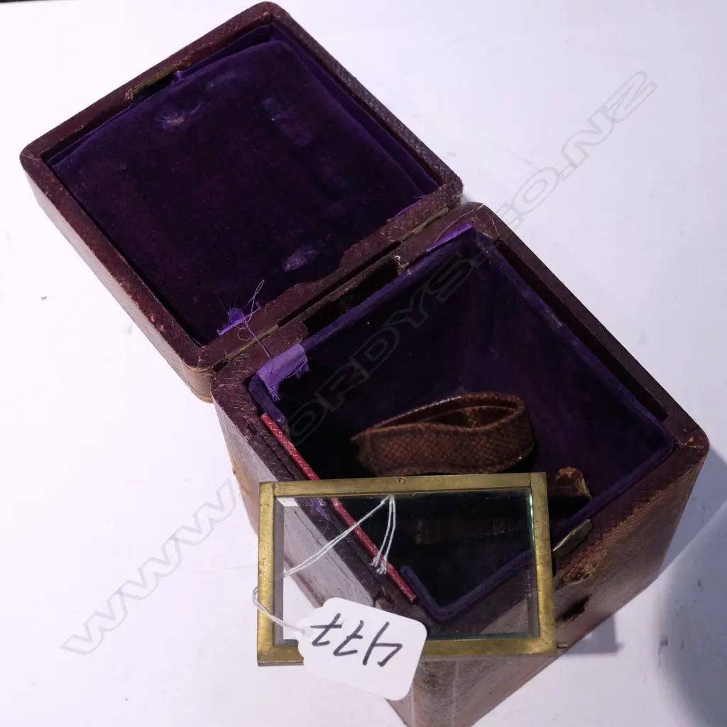 19THC CARRIAGE CLOCK CASE & CLOCK DOOR Image 1++