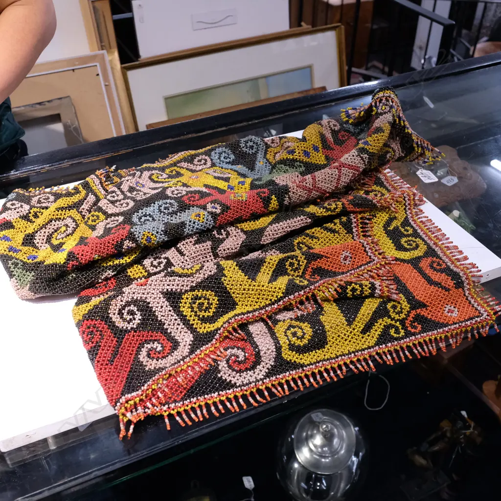 2 DAYAK BEADED PANELS  Image 1++