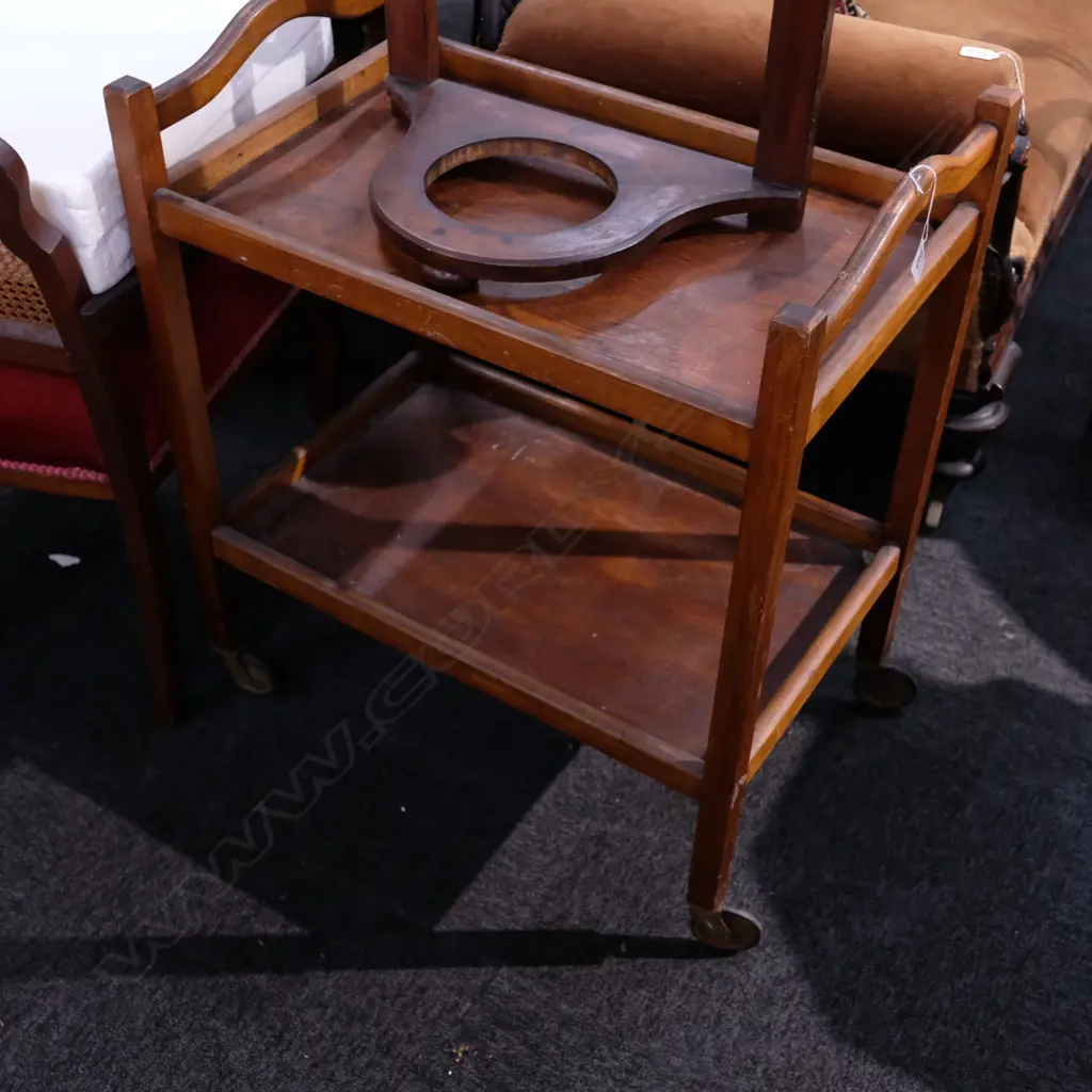 OAK TEA TROLLEY Image 1++