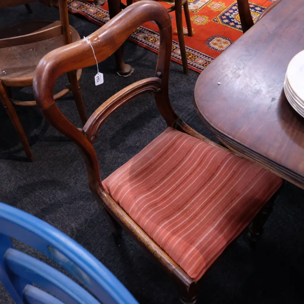 6 19THC SADDLE BACK CHAIRS FAULTS Image 1++