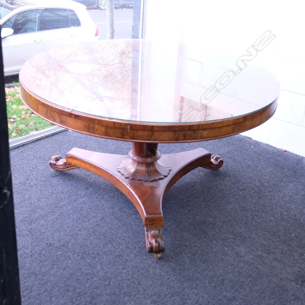 REGENCY ROSEWOOD TILT TOP TABLE Image 1++