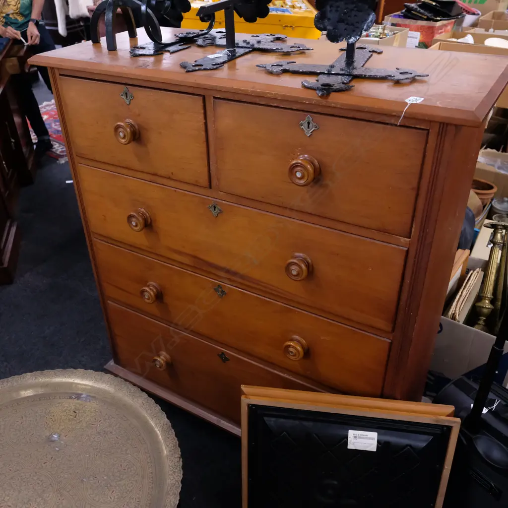 KAURI COLONIAL 5 DRAWER CHEST Image 1++