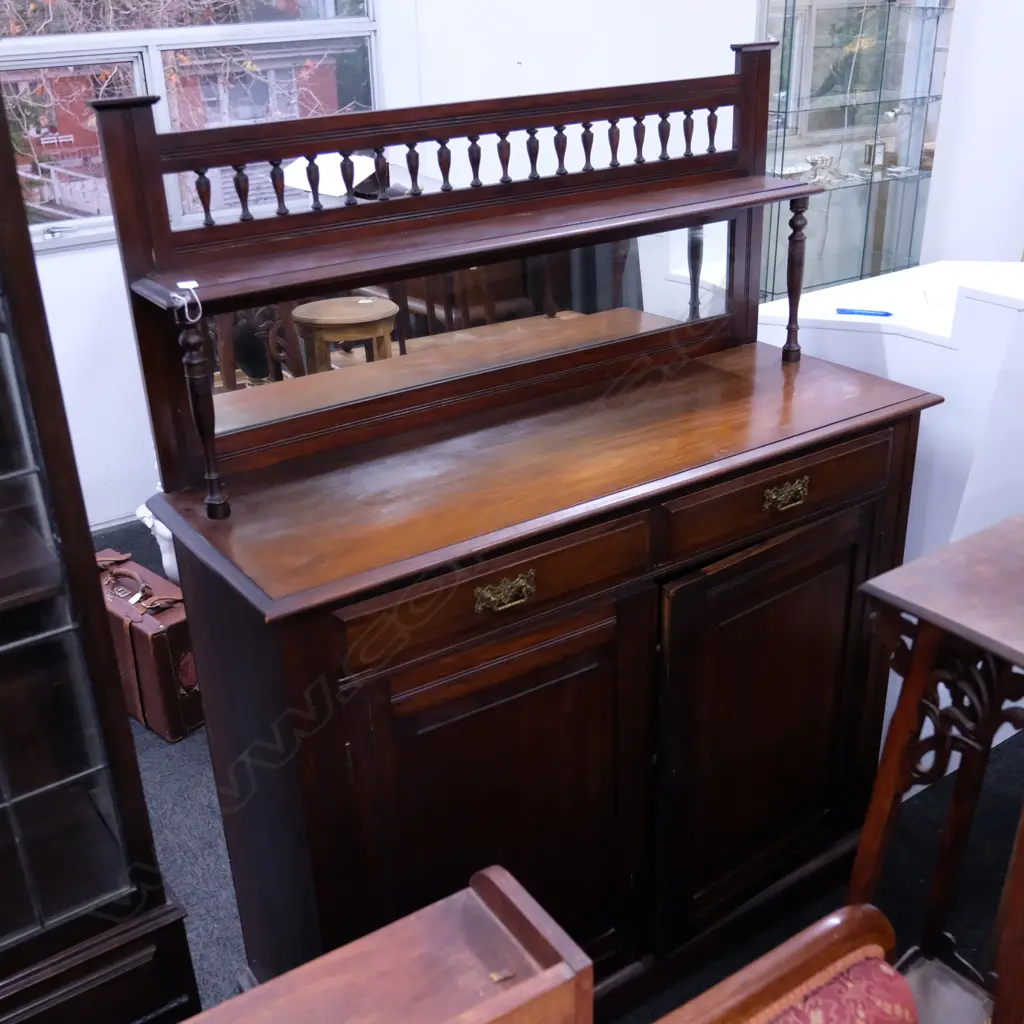 KAURI COLONIAL MIRROR BACK SIDEBOARD H. 1590MM Image 1++