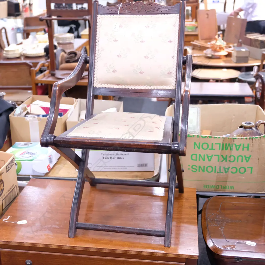 EDWARDIAN FOLDING CHAIR Image 1++