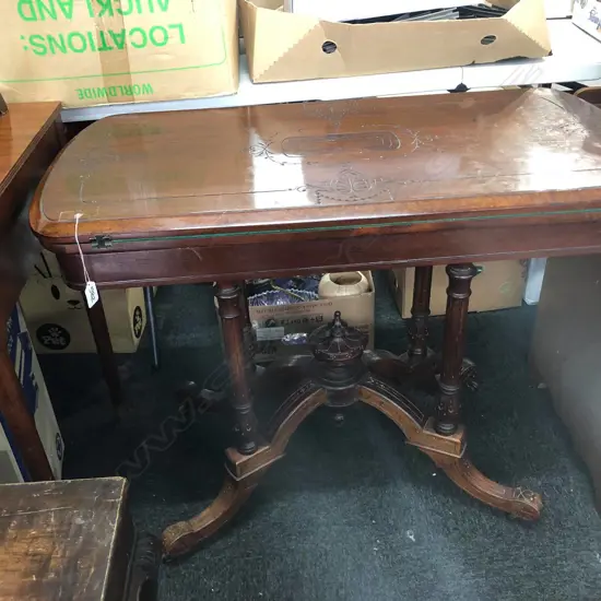 LATE VICT CARD TABLE