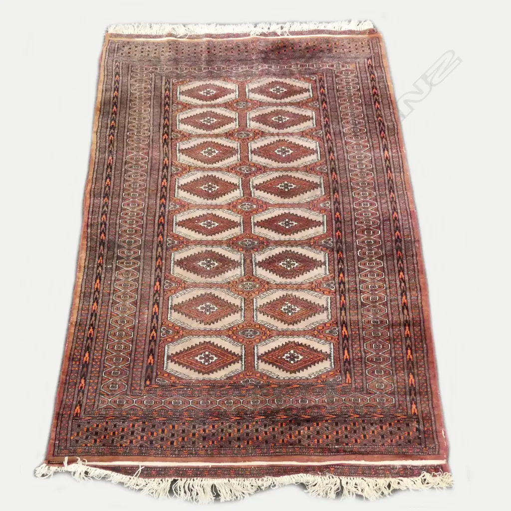 INDO-PERSIAN HAND KNOTTED RUG, WOOL ON COTTON Image 1++
