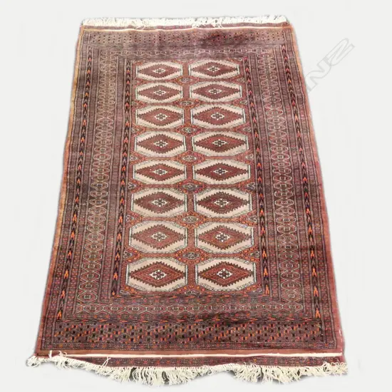 INDO-PERSIAN HAND KNOTTED RUG, WOOL ON COTTON