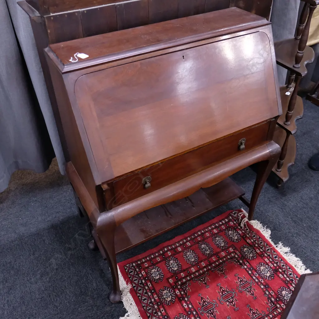 MAHOGANY FALL FRONT DESK Image 1++