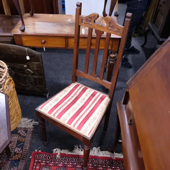 OAK EDWARDIAN SIDE CHAIR