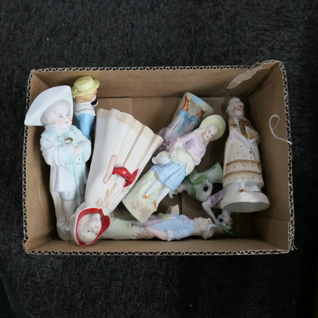 MISC FIGURES INCL GERMAN BISQUE & JAPANESE PORCELAIN Image 1++