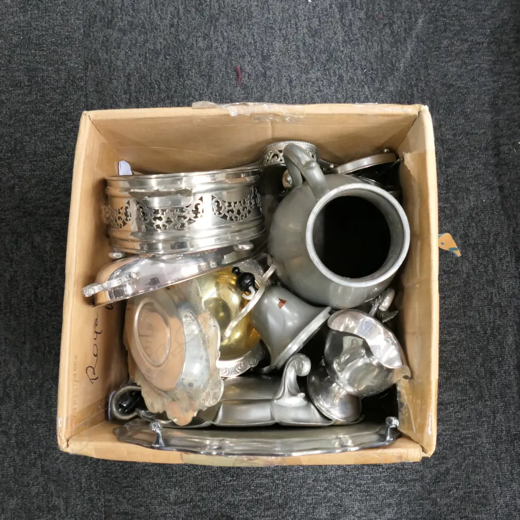 BOX ASST EP WARE INCL COMPORT/ WATER DISPENSER/ TRAYS ETC Image 1++