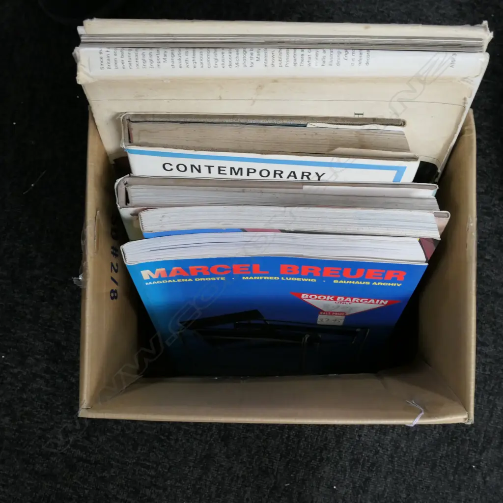 BOX ASST DESIGN AND ARCHITECTURE BOOKS INCL. BREUER Image 1++
