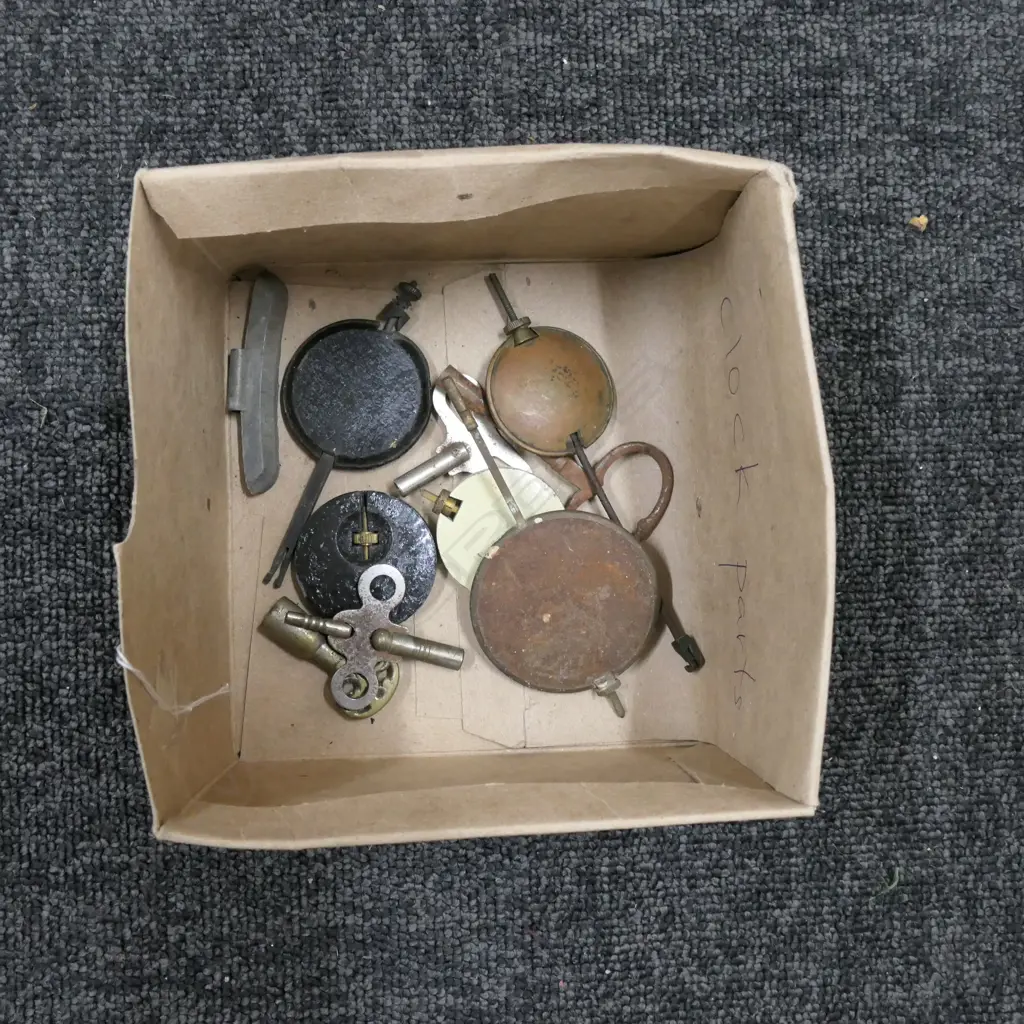 SMALL BOX CLOCK PENDULUMS / KEYS ETC Image 1++