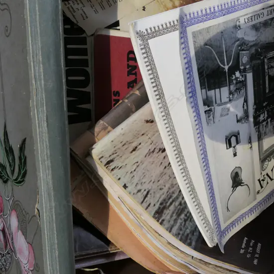 LOT OF VINTAGE MAGAZINES, BOOKS ETC