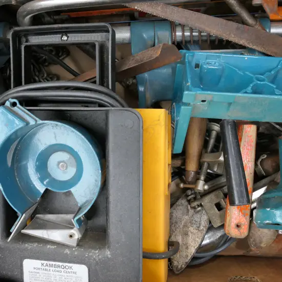 BOX ASST VINTAGE TOOLS