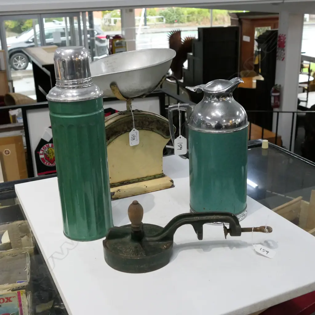 VINTAGE THERMOS, BEAN SLICER, SCALES ETC Image 1++
