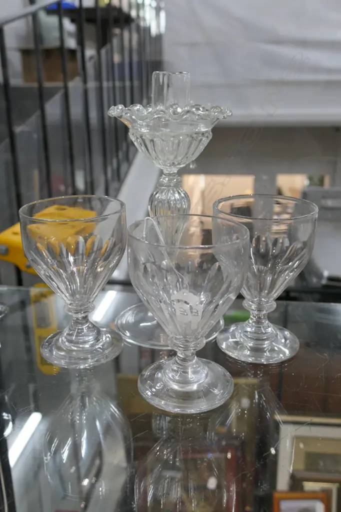 3 19TH C RUMMERS + CANDLE STICK H 240 MM Image 1++