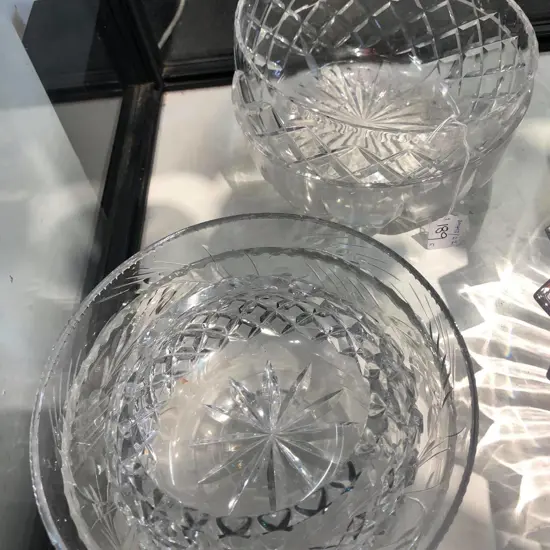 5 ASST CRYSTAL & GLASS BOWLS